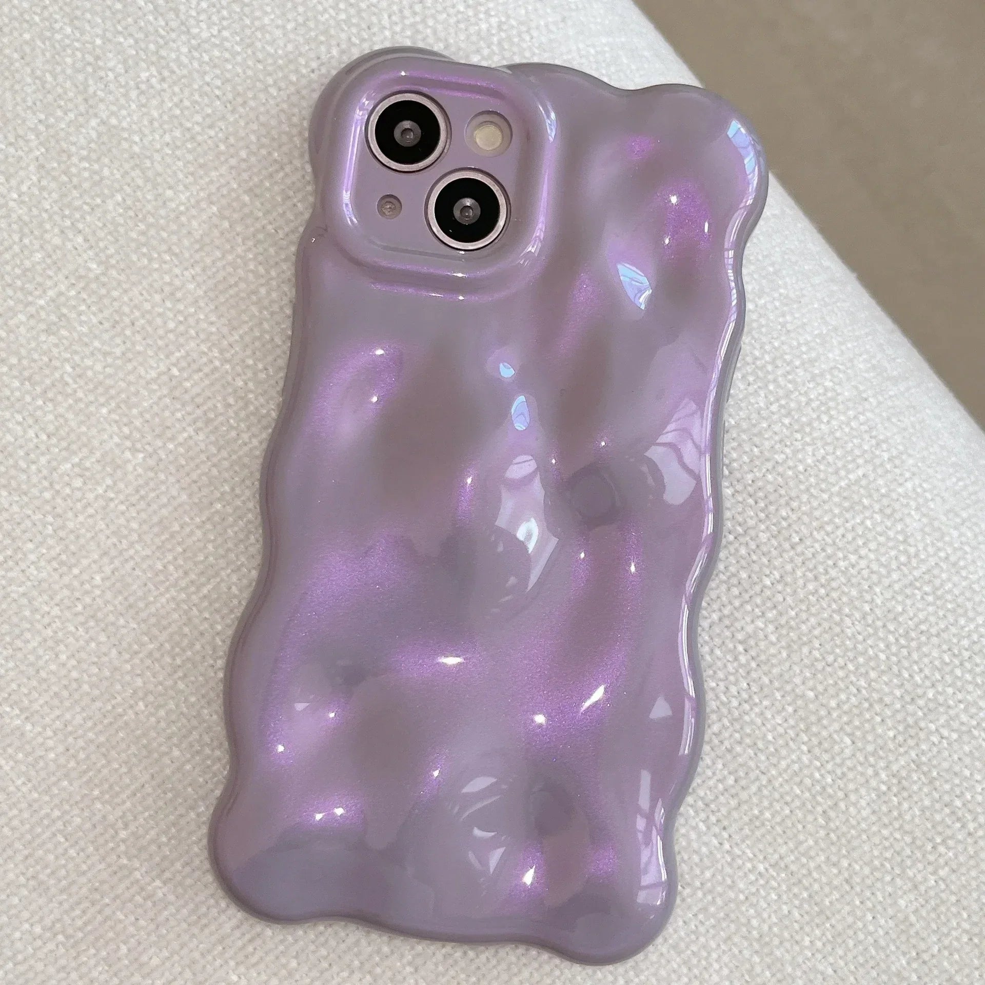 Electroplating Bubble Fashion Solid Color iPhone Case - Viexta