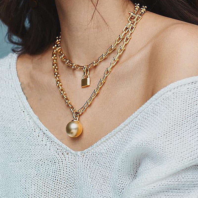 Multi-layer Irregular Necklace