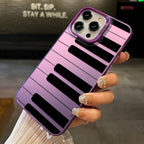 Black And White Piano Key-themed iPhone Case
