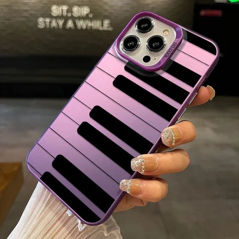 Black And White Piano Key-themed iPhone Case