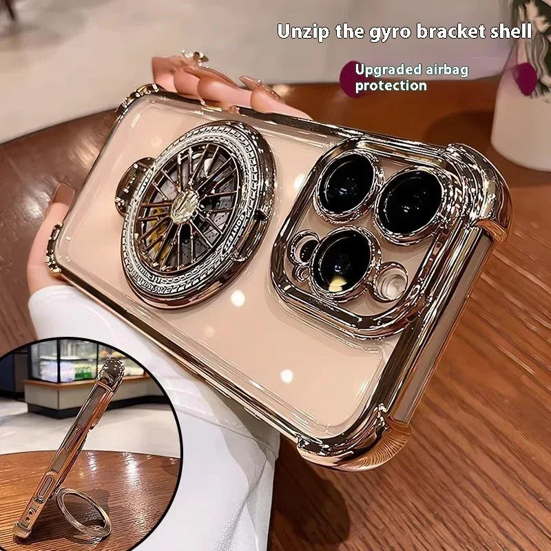 Rotating Gyro Bracket iPhone Case - Viexta