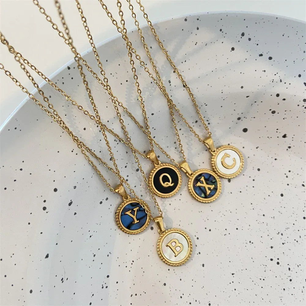 Coin Pendant Titanium Necklace - Viexta