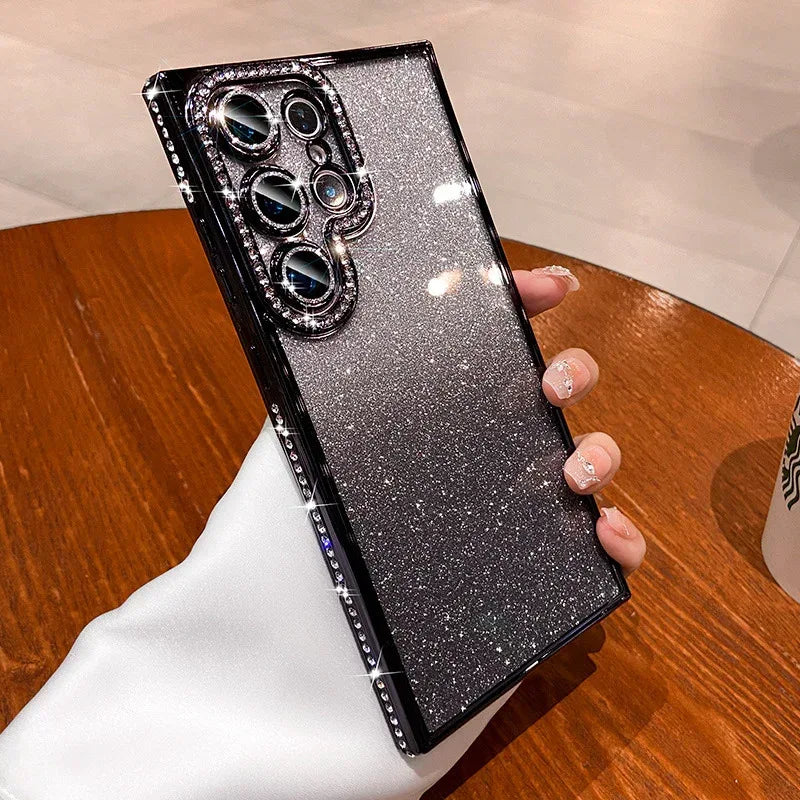 Glitter Magnetic Bracket Samsung Phone Case - Viexta