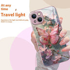 Metallic Paint Glass Stereoscopic Butterfly IPhone Case - Viexta