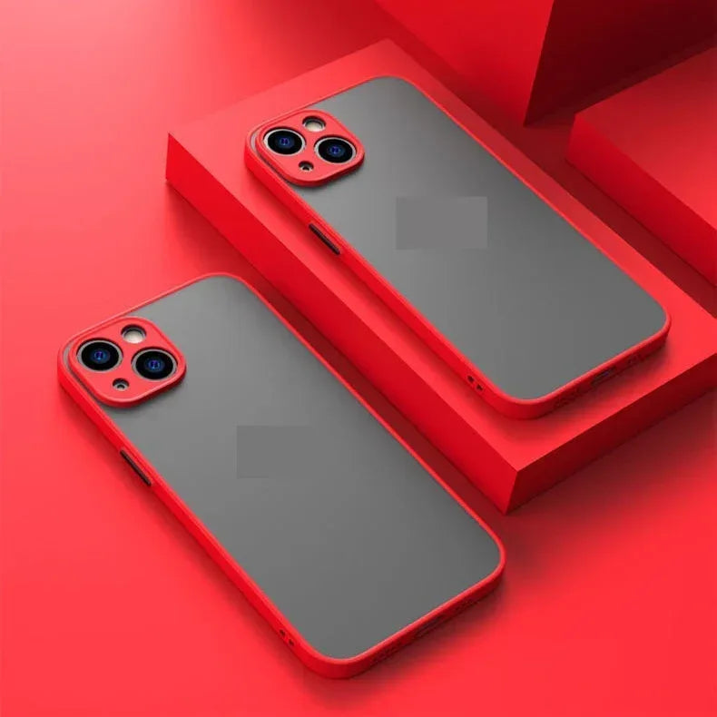 fine-hole-all-inclusive-frosted-contrast-iphone-case - Viexta