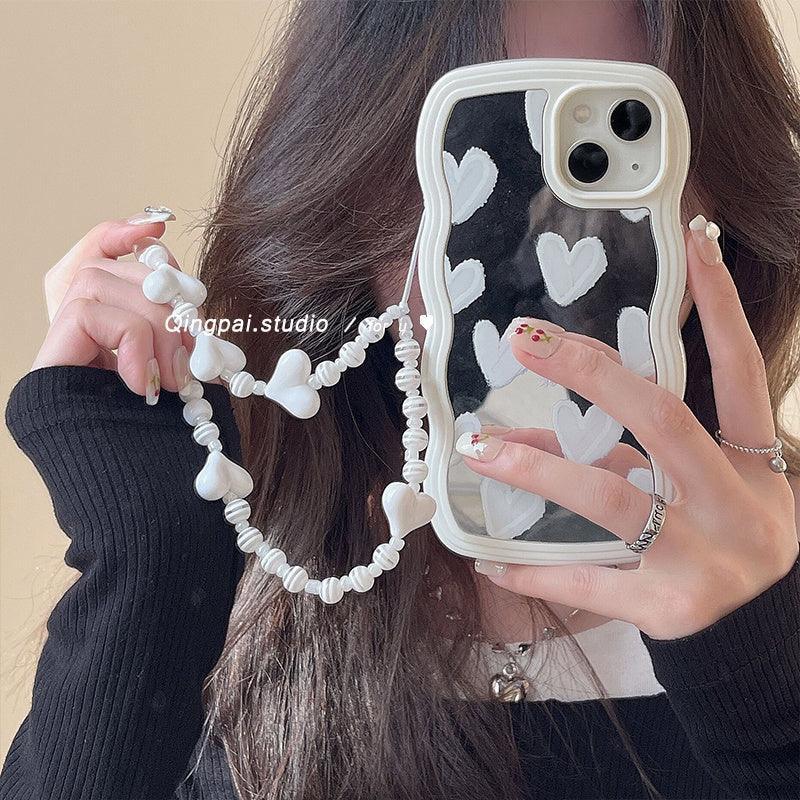 wave-edge-mirror-heart-samsung-ultra-case - Viexta