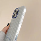 Versatile Blue Striped Bow iPhone Case - Viexta