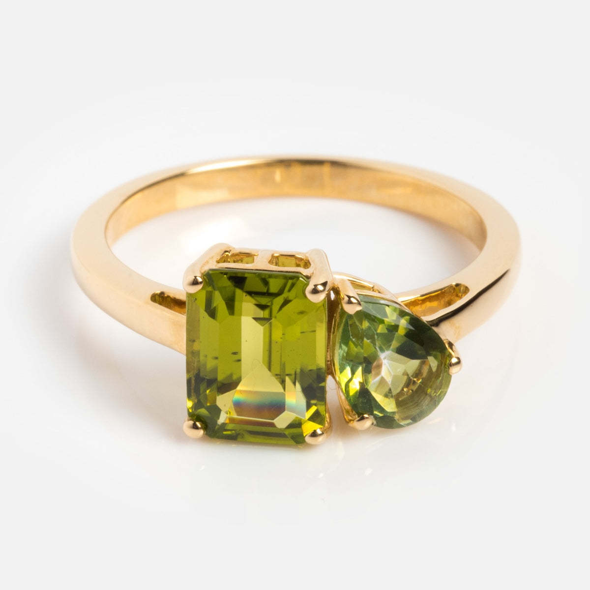 18k Multi-Color Zircon Ring