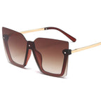 Ocean Sheet Multicolor Rimless Sunglasses - Viexta