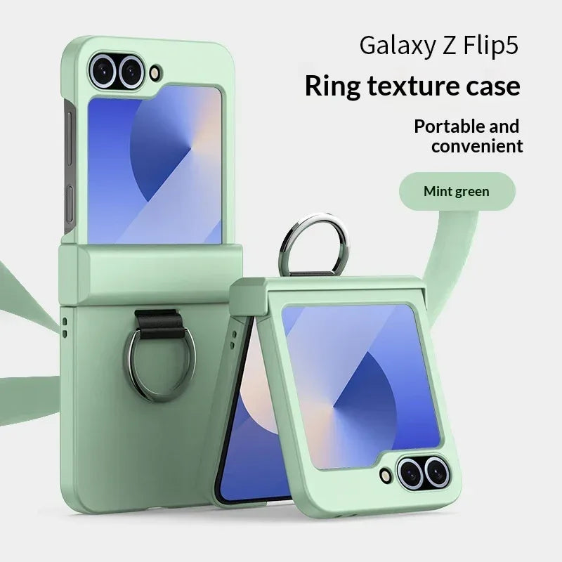 Foldable Ring Full Hinge Flip Phone Case - Viexta