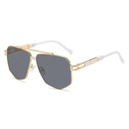 Luxury Fashion Metal Sun-Protective Sunglasses - Viexta
