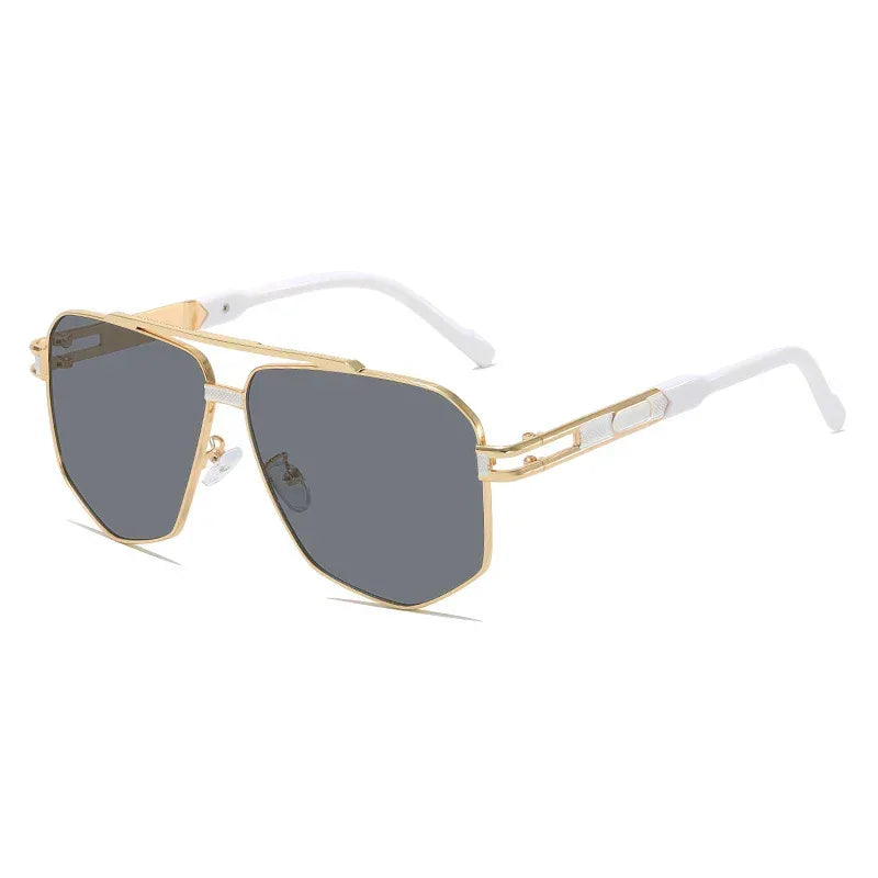 Luxury Fashion Metal Sun-Protective Sunglasses - Viexta