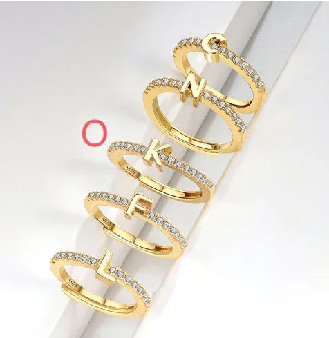 s925-sterling-silver-micro-inlaid-letters-ring - Viexta