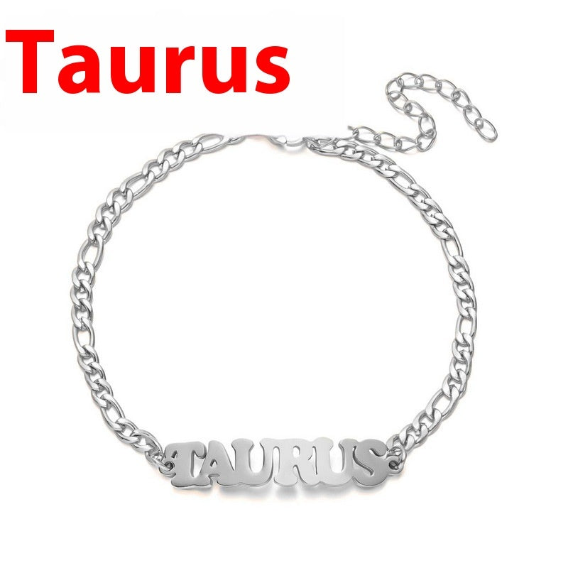 Stainless Steel Zodiac printed Bracelet