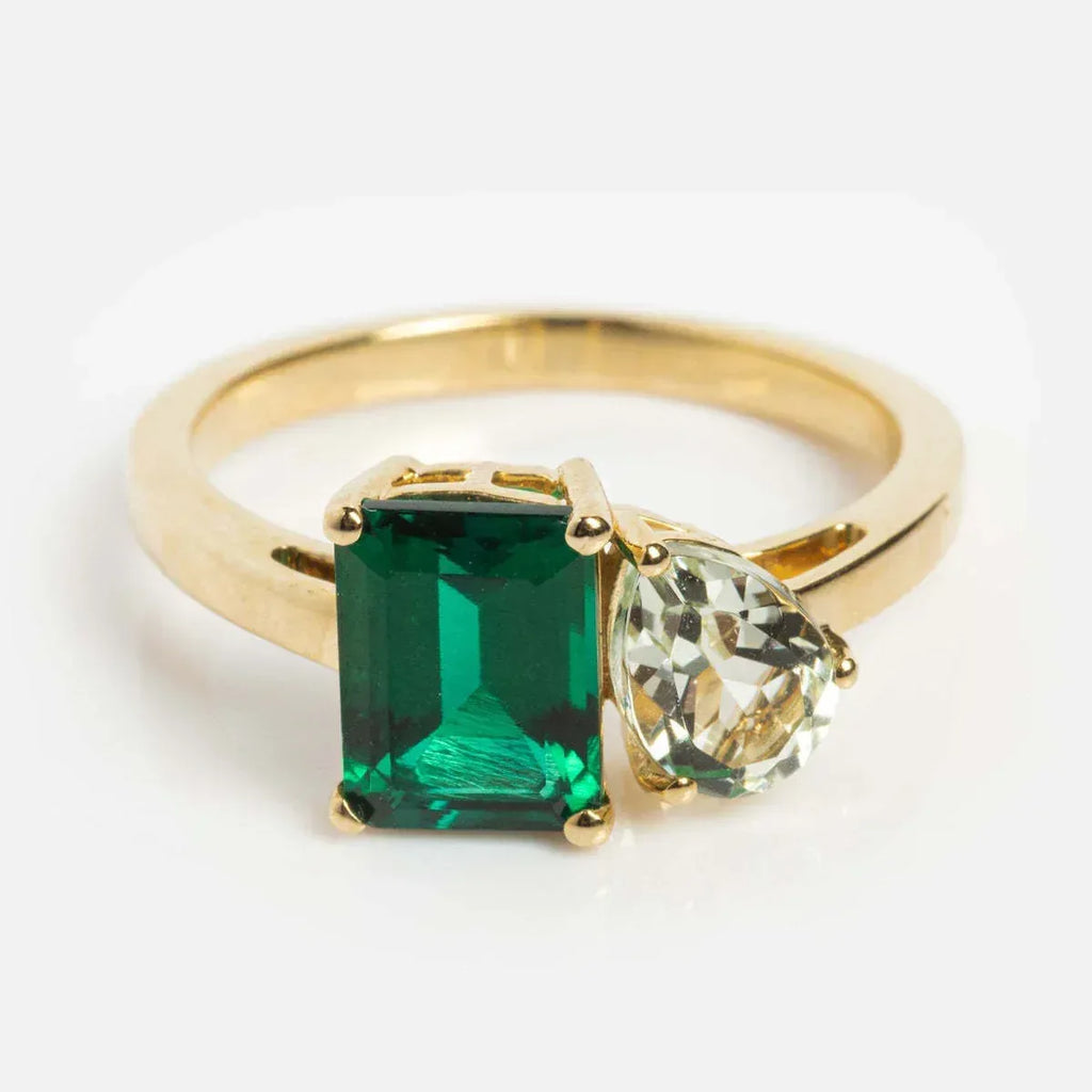 18k Multi-Color Zircon Ring - Viexta