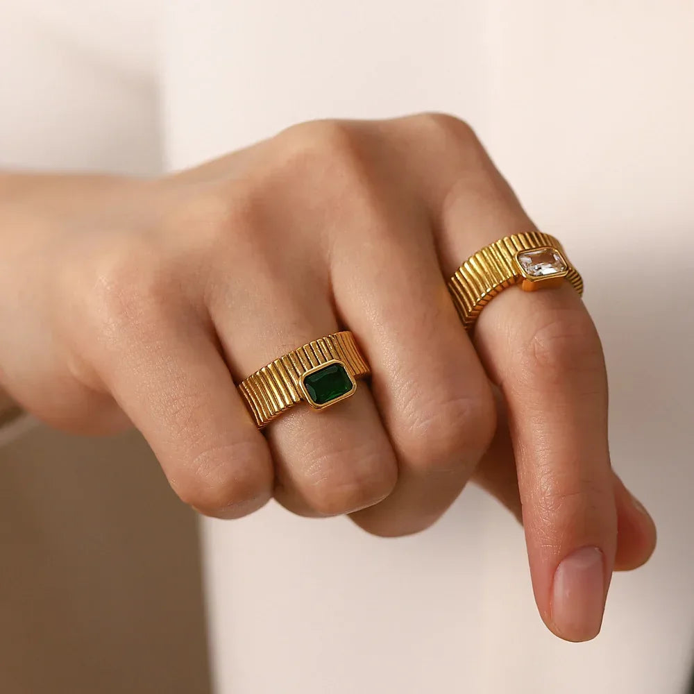 Square Diamond Ring - Viexta