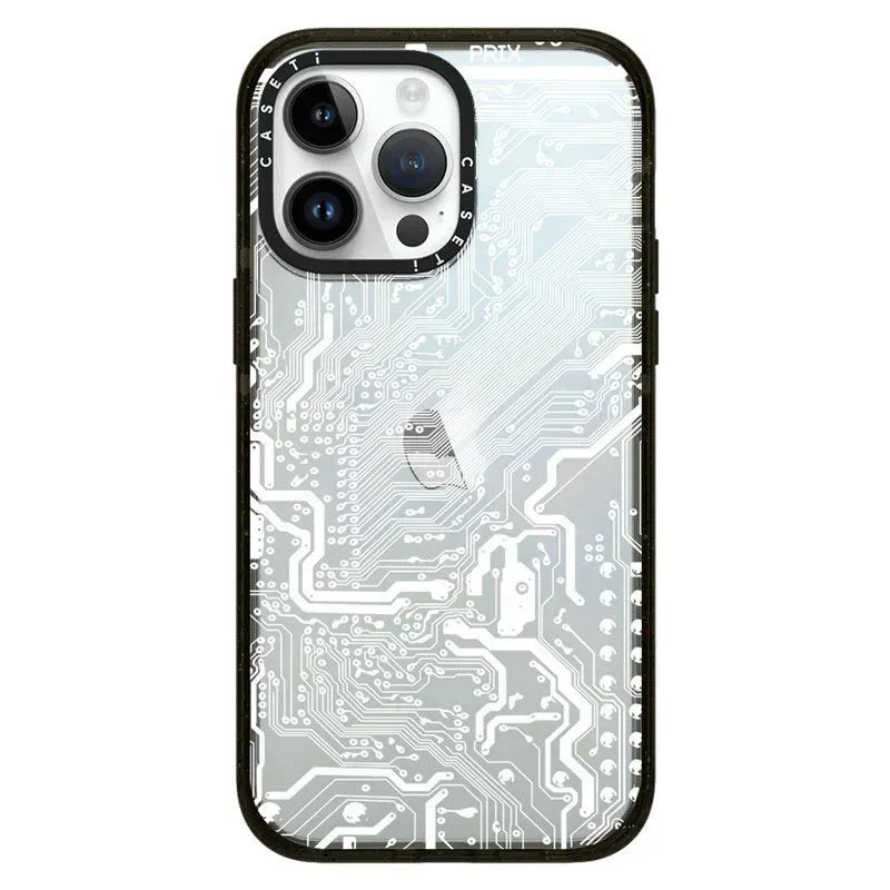 Circuit Board Drop-resistant Acrylic iPhone Case - Viexta
