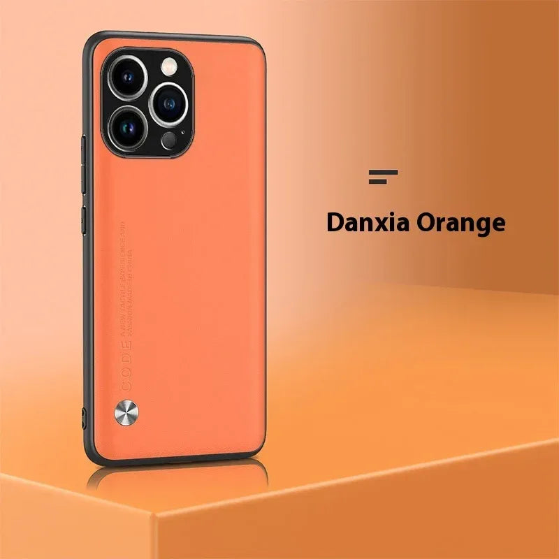 Plain Leather iPhone Cover - Viexta