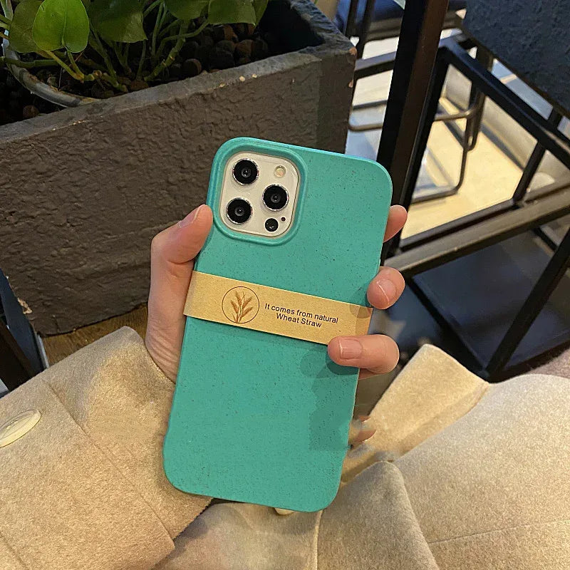 Personalized Yellow Natural Wheat Straw iPhone Case - Viexta