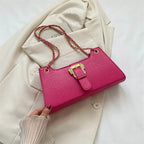 Women's Fashion Simple Chain Fashion Bag Shoulder Bag Casual Trend Crossbody Small Square Bag - Viexta