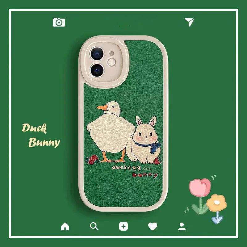 Cartoon Rabbit Anti Fall iPhone case - Viexta
