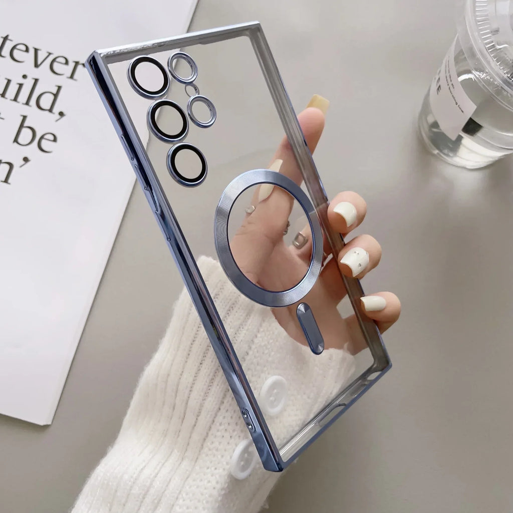Magnetic S23FE Electroplating Lens Samsung Protective Cover - Viexta