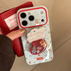 Christmas Stocking Shaker Stand iPhone Case