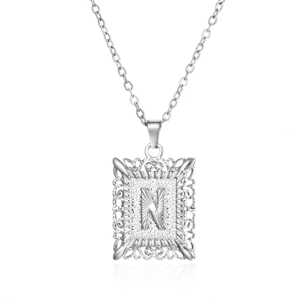 stainless-steel-initial-necklace - Viexta