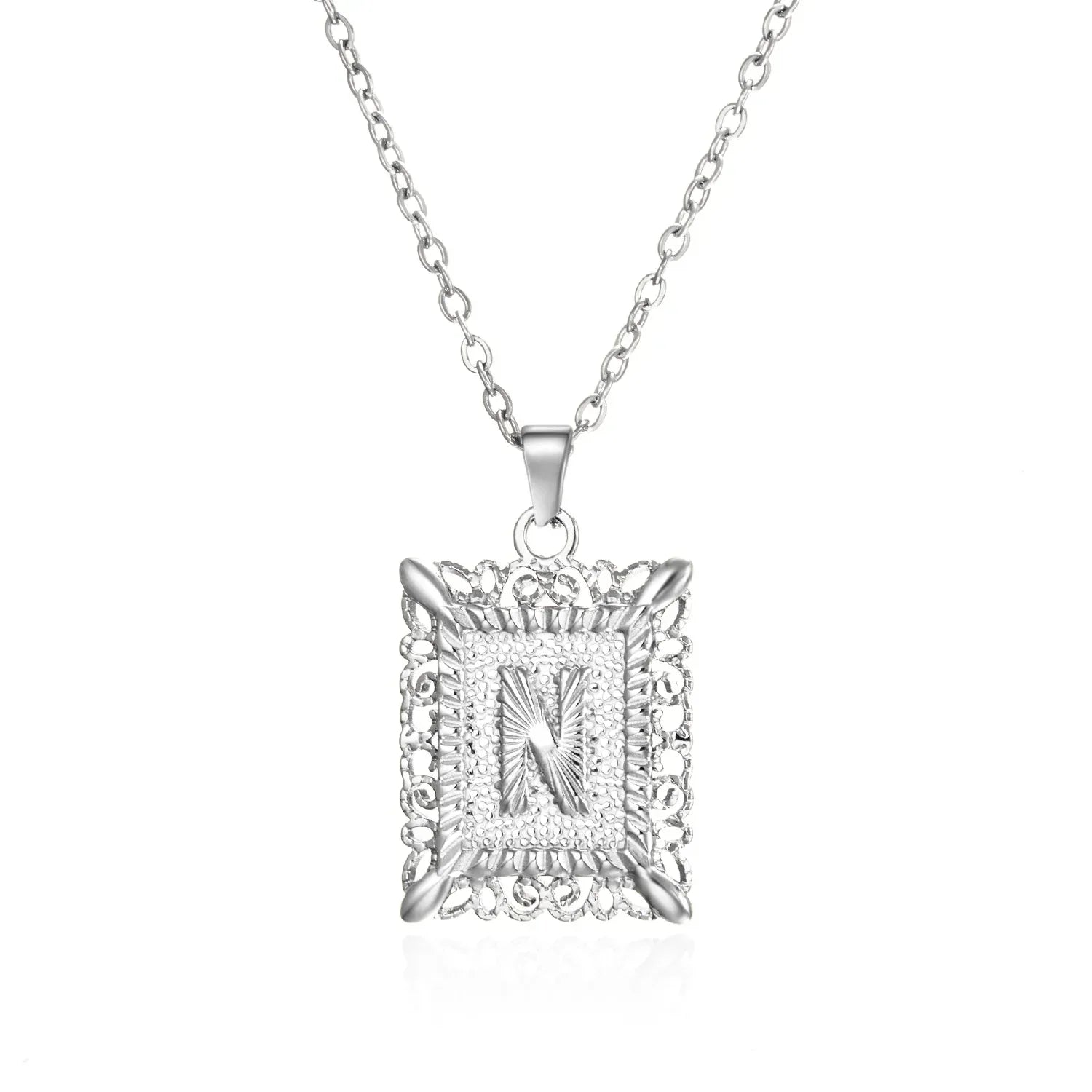 stainless-steel-initial-necklace - Viexta