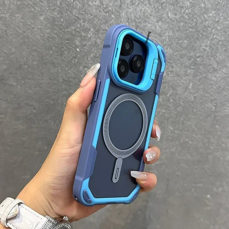 Lens Cover Bracket iPhone Case - Viexta