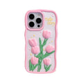 Creative Relief 3D Tulip iPhone Case - Viexta