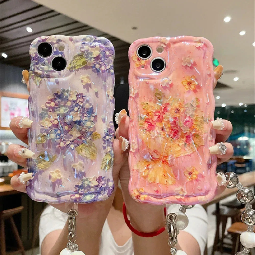 blue-light-meteorite-flower-phone-case - Viexta