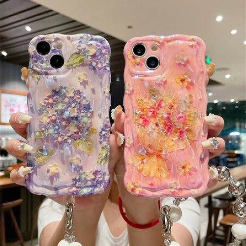 blue-light-meteorite-flower-phone-case - Viexta