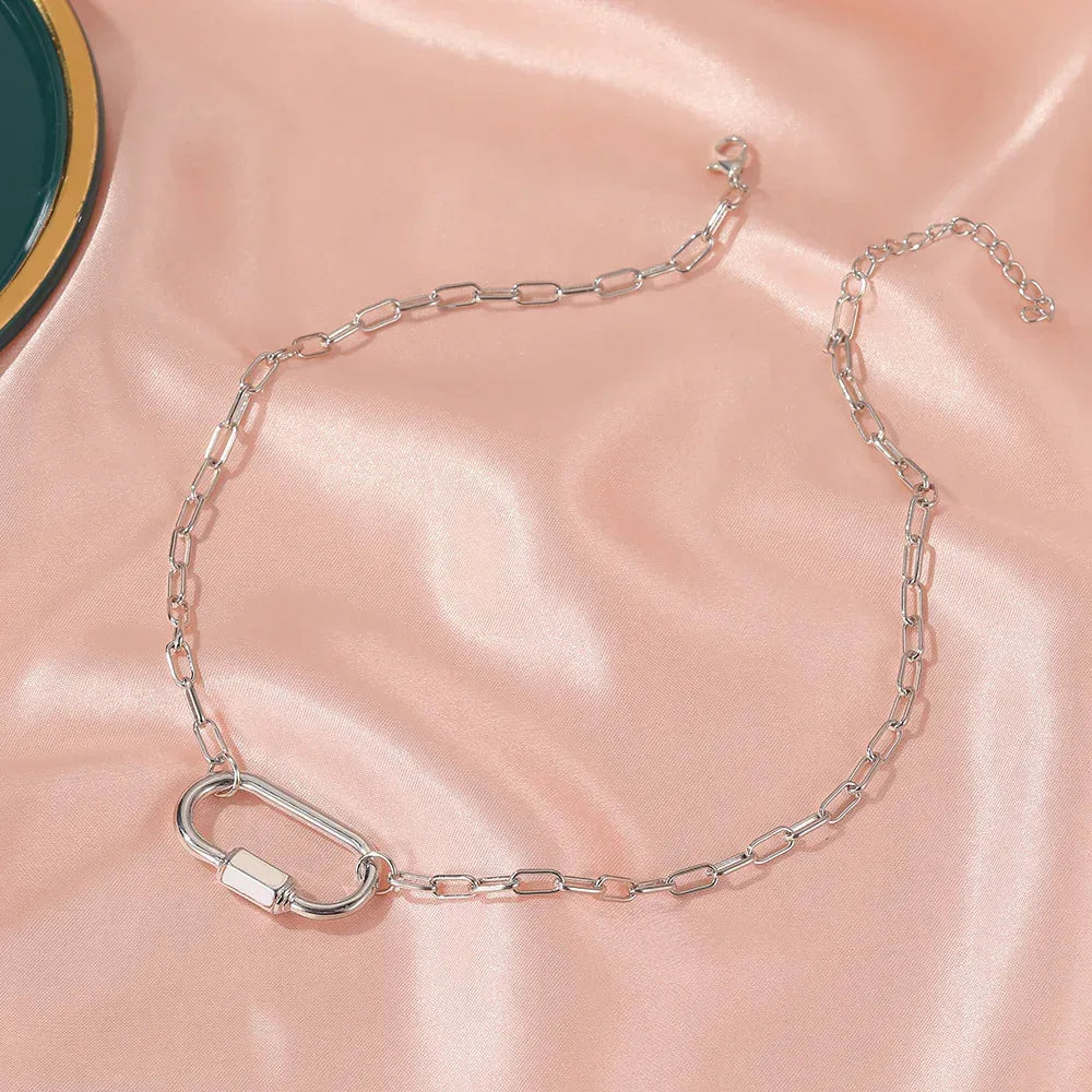 Buckle Titanium Steel Necklace - Viexta