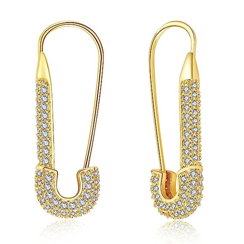 Clip Pin Micro-inlaid Earring