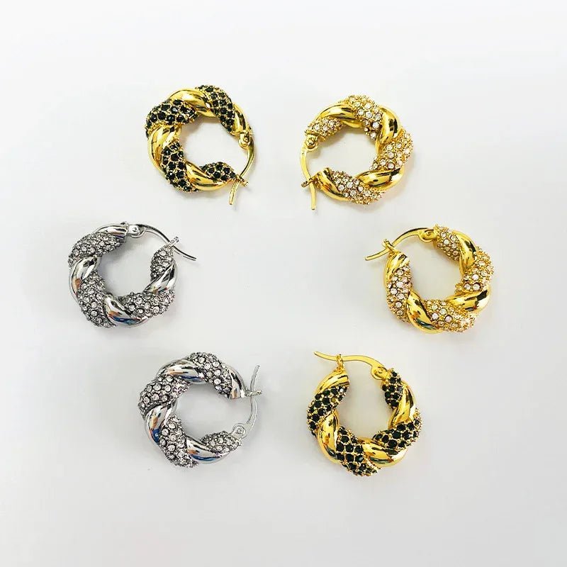 Zircon Graceful Hoops - Viexta