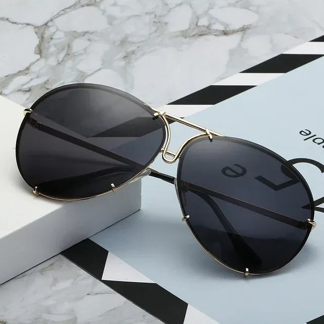 Women's Fashion Lens Sunglasses Gradient Color - Viexta