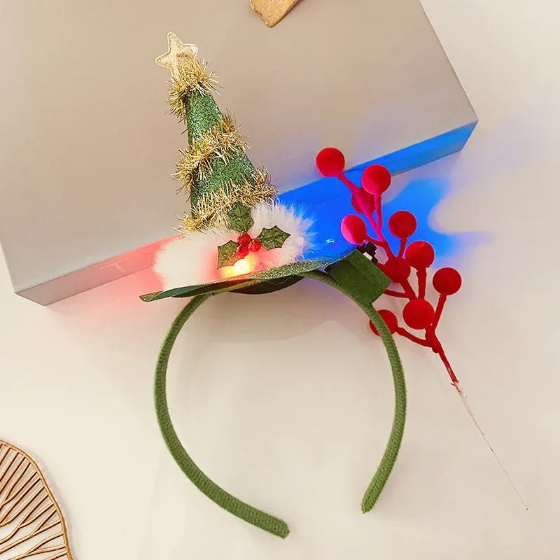 Christmas With Light Headband Snowflake - Viexta
