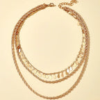 Multi-layer Hemp Flowers Drop-shaped Necklace - Viexta
