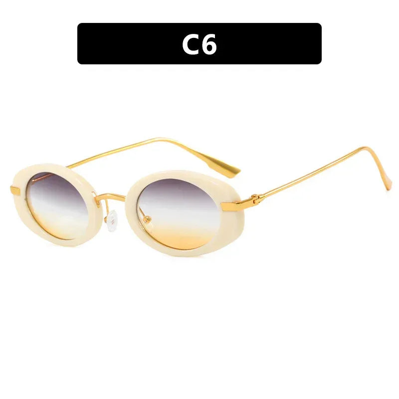 small-frame-oval-vintage-sunglasses - Viexta