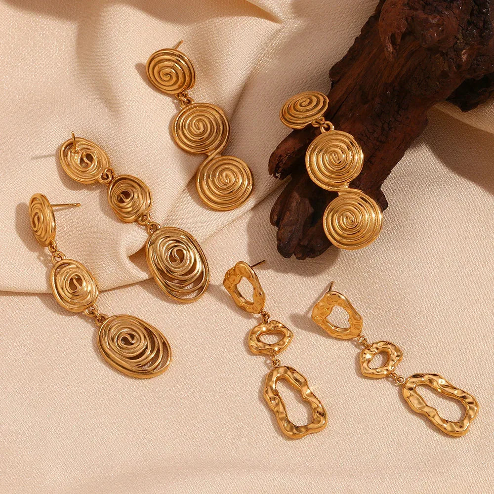 irregular-pattern-stitching-eardrops - Viexta
