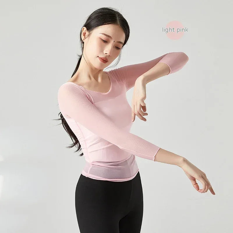 Dress Mesh Top For Women Ballet Practice - Viexta