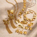 Retro Alluvial Gold Butterfly Suit Series Set - Viexta