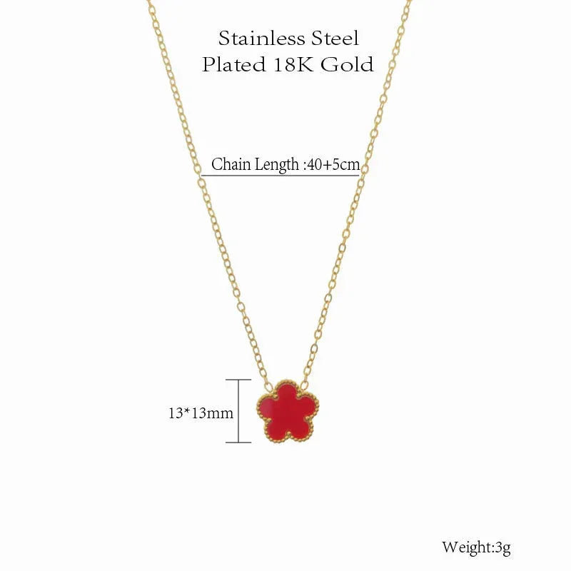 double-sided-titanium-steel-clover-necklace - Viexta