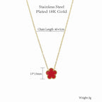 double-sided-titanium-steel-clover-necklace - Viexta