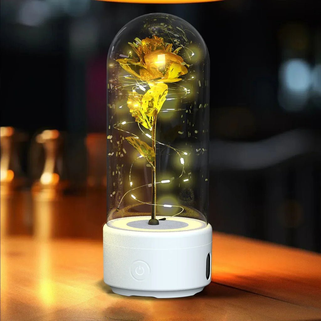 2 In 1 Rose LED Light with Bluetooth Speaker - Viexta