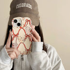 Two-in-one Ribbon Heart Cat iPhone Case - Viexta