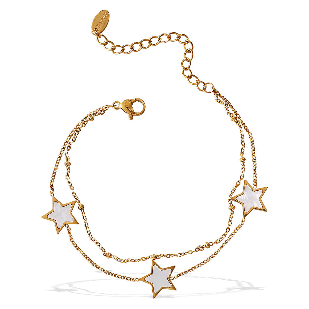 Double Layer Star Bracelet