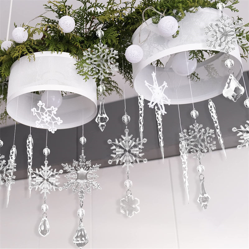 10pcs Christmas Tree Hanging Ice Strip