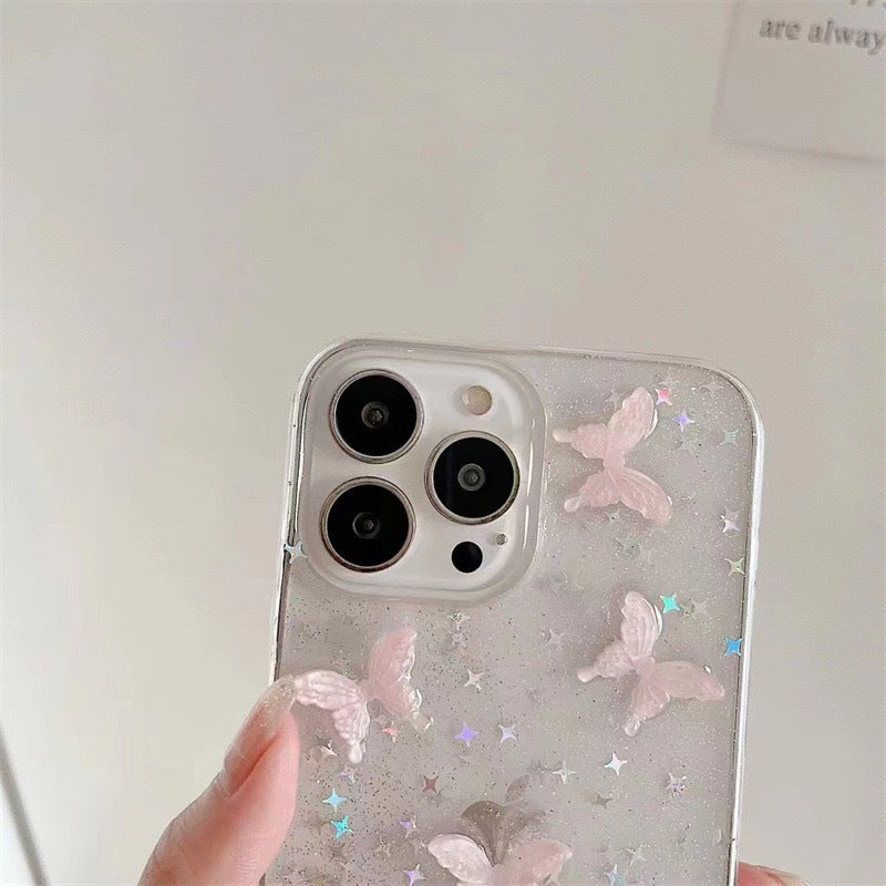 Butterfly Sequins iPhone Case